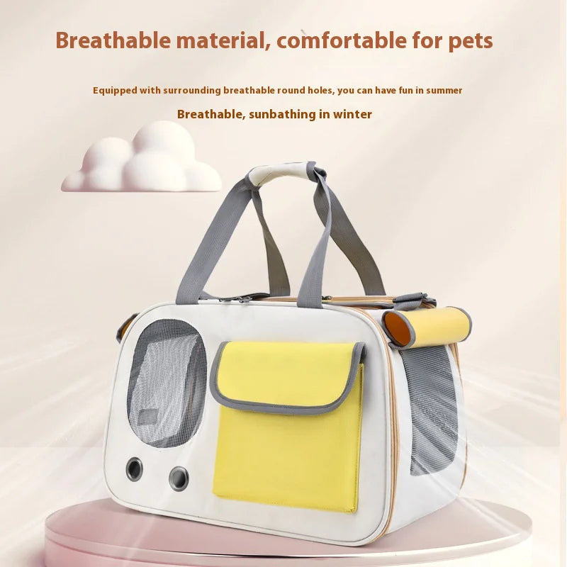 Foldable Large-Capacity Pet Shoulder Bag